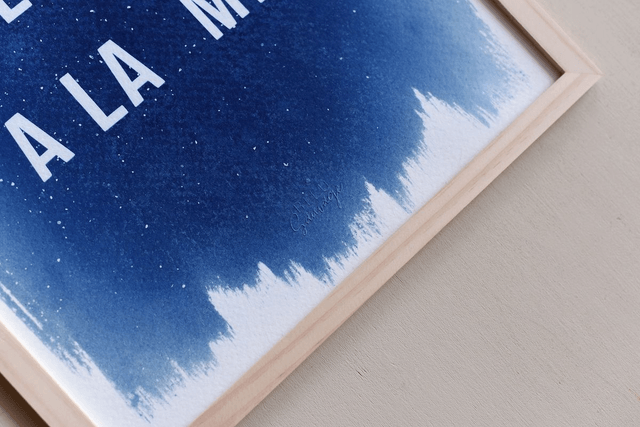 Affiche A la vie à la mer - 30x40 cm 