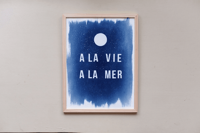 Affiche A la vie à la mer - 30x40 cm 